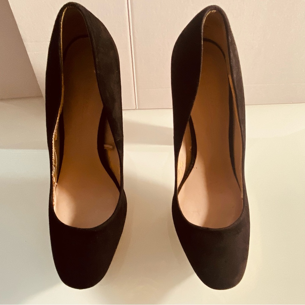 Zara EU Size 41 Striking Black/ Red /Gold  Platform Dress/Prom shoes - Picture 4 of 10